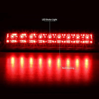 06-14 Honda Ridgeline Third Brake Light - Full LED - Red Lens - Plug-n-Play - 2