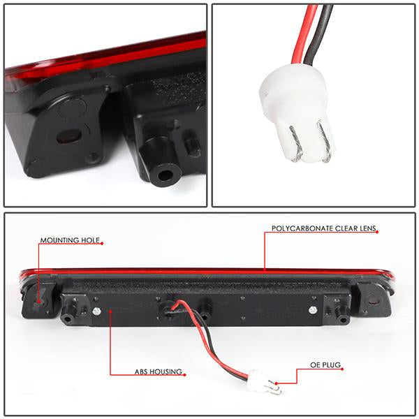 06-14 Honda Ridgeline Third Brake Light - Full LED - Red Lens - Plug-n-Play - 4