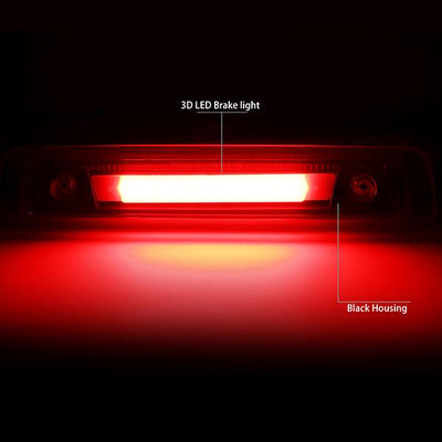 D-Motoring - 06-10 Jeep CommanderThird Brake Light - 3D LED Bar - Clear Lens - Plug-n-Play - 2