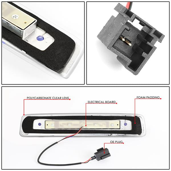D-Motoring - 06-10 Jeep CommanderThird Brake Light - Full LED - Clear Lens - Plug-n-Play - 4