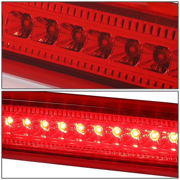 D-Motoring - 06-10 Jeep CommanderThird Brake Light - Full LED - Red Lens - Plug-n-Play - 3