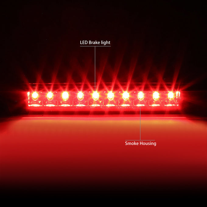 D-Motoring - Third Brake Light - LED - Smoked Lens - Plug-n-Play - Dodge Caliber / Durango / Jeep Compass / Grand Cherokee - 2