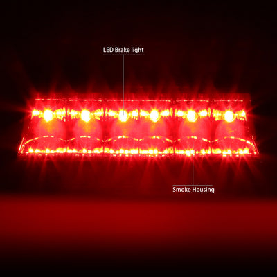 D-Motoring - Third Brake Light - LED - Smoked Lens - Plug-n-Play - 02-07 Jeep Liberty - 2