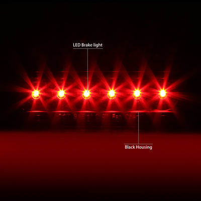 D-Motoring - Third Brake Light - LED - Black Housing - Plug-n-Play - 97-06 Jeep Wrangler - 2