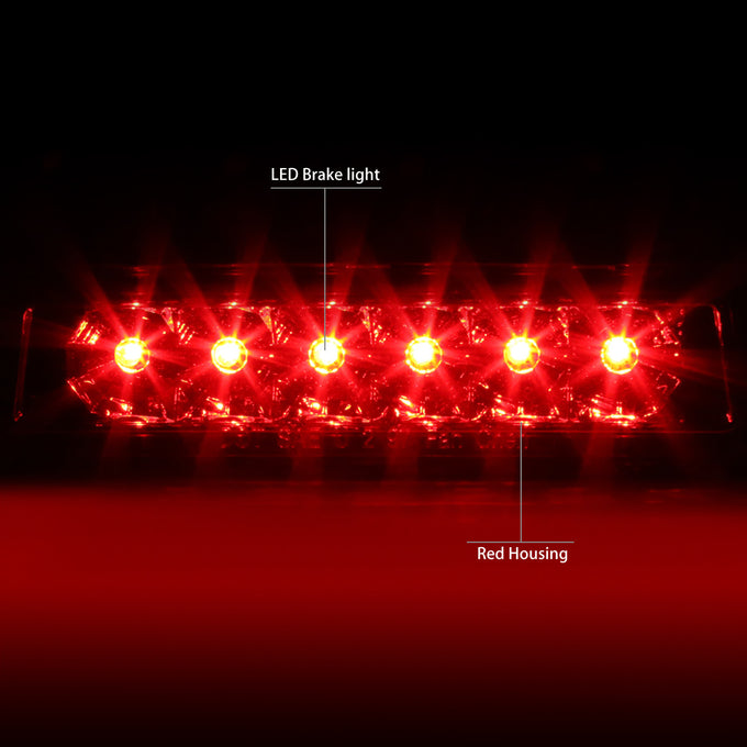 D-Motoring - Third Brake Light - LED - Red Lens - Plug-n-Play - 97-06 Jeep Wrangler - 2