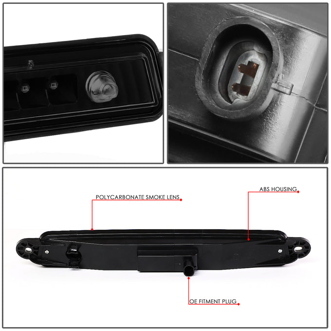 D-Motoring - 04-15 Armada/Infiniti QX56Third Brake Light - LED - Smoked Lens - Plug-n-Play - 4