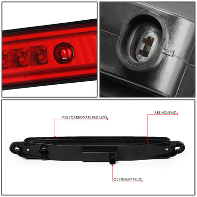 D-Motoring - 04-15 Armada/Infiniti QX56Third Brake Light - LED - Red Lens - Plug-n-Play - 4