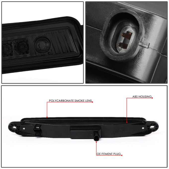 D-Motoring - 04-15 Armada/Infiniti QX56Third Brake Light - LED - Smoked Lens - Plug-n-Play - 4