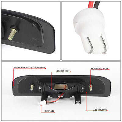 09-14 Nissan Cube Third Brake Light - Full LED - Smoked Lens - 3BL-NCUBE09-LED-BK-SM - 4
