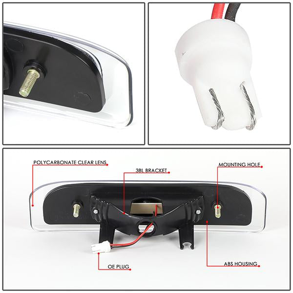 09-14 Nissan Cube Third Brake Light - Full LED - Clear Lens - 3BL-NCUBE09-LED-CH - 4