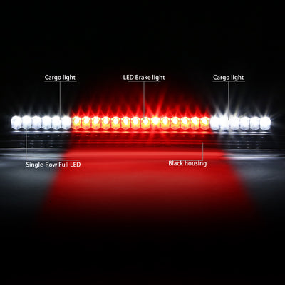 D-Motoring - Third Brake Light - LED - Black Housing - Plug-n-Play - Nissan Titan / Nissan Frontier - 2