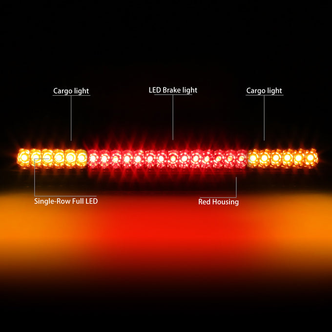 D-Motoring - Third Brake Light - LED - Red Lens - Plug-n-Play - Nissan Titan / Nissan Frontier - 2