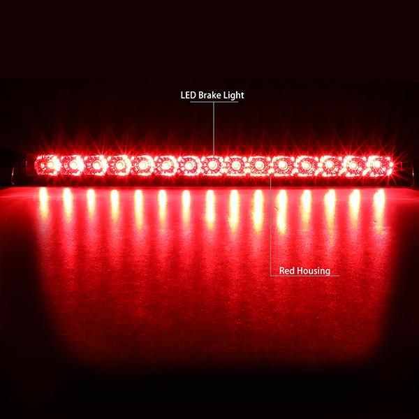 01-04 Pathfinder Qx4 Third Brake Light - Full LED - Red Lens - 3BL-NP00-LED-RD - 2