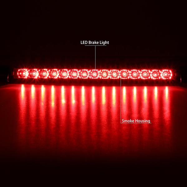 01-04 Pathfinder Qx4 Third Brake Light - Full LED - Smoked Lens - 3BL-NP00-LED-SM - 2