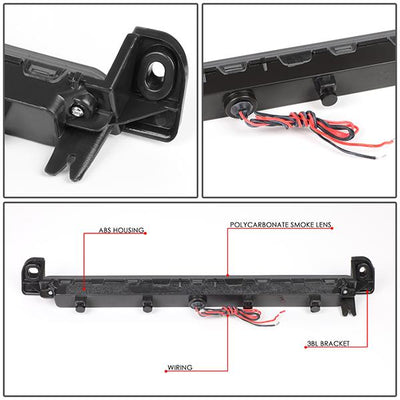 01-04 Pathfinder Qx4 Third Brake Light - Full LED - Smoked Lens - 3BL-NP00-LED-SM - 4