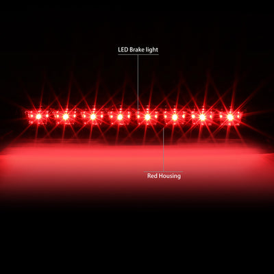 D-Motoring - Third Brake Light - LED - Red Lens - Plug-n-Play - 93-95 Nissan Pathfinder - 2