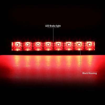 D-Motoring - 07-17 Jeep PatriotThird Brake Light - Full LED - Clear Lens - Plug-n-Play - 2