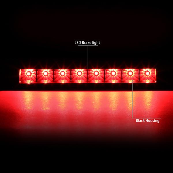D-Motoring - 07-17 Jeep PatriotThird Brake Light - Full LED - Clear Lens - Plug-n-Play - 2