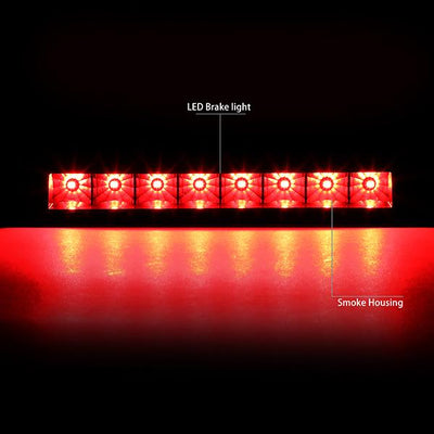 D-Motoring - 07-17 Jeep PatriotThird Brake Light - Full LED - Smoked Lens - Plug-n-Play - 2