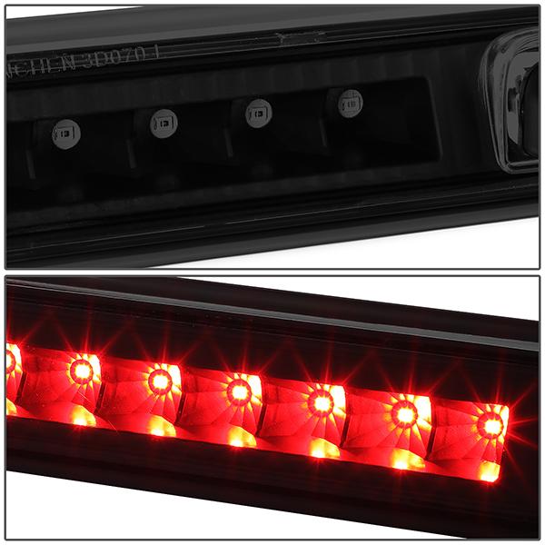 D-Motoring - 07-17 Jeep PatriotThird Brake Light - Full LED - Smoked Lens - Plug-n-Play - 3