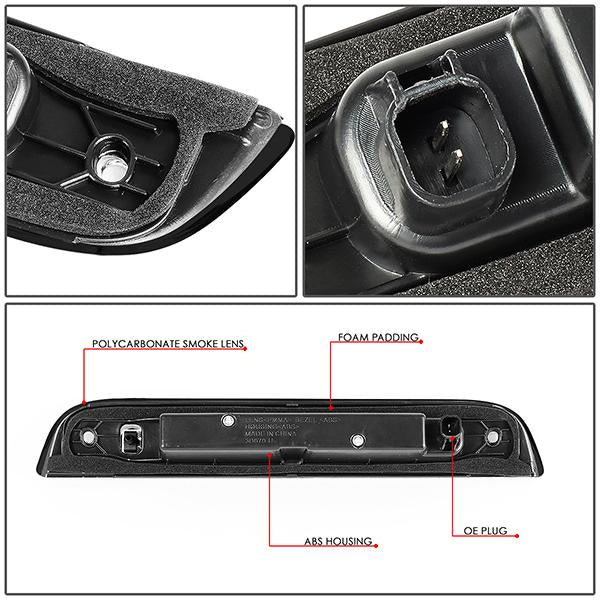 D-Motoring - 07-17 Jeep PatriotThird Brake Light - Full LED - Smoked Lens - Plug-n-Play - 4
