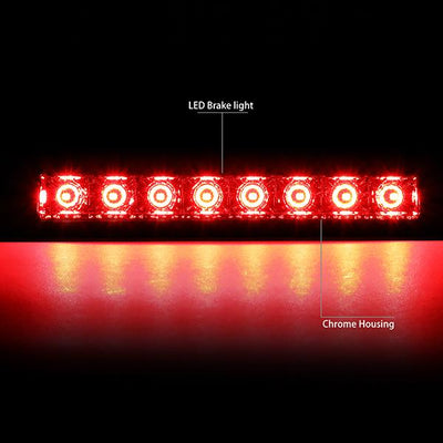 D-Motoring - 07-17 Jeep PatriotThird Brake Light - Full LED - Clear Lens - Plug-n-Play - 2