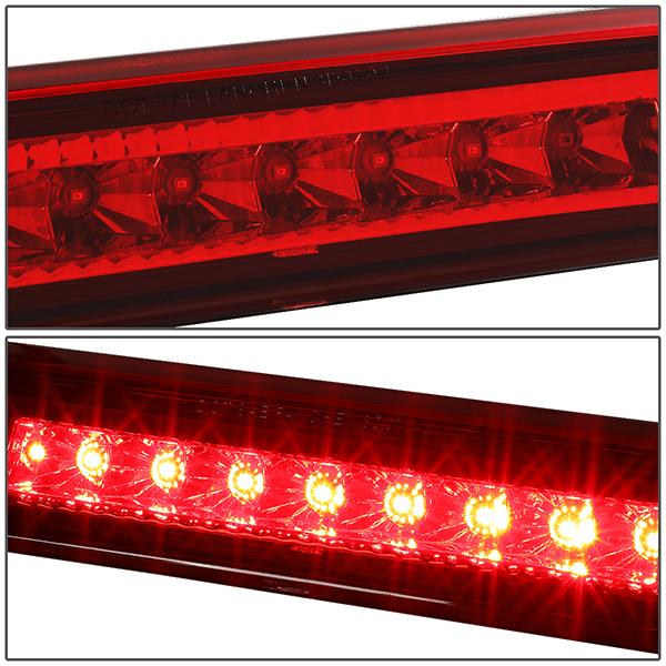 D-Motoring - 07-17 Jeep PatriotThird Brake Light - Full LED - Red Lens - Plug-n-Play - 3