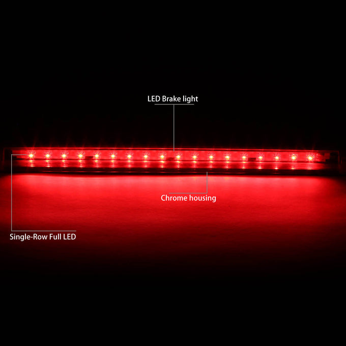 D-Motoring - Third Brake Light - LED - Chrome Housing - Plug-n-Play - Chevy Blazer / Suburban / Tahoe - 2