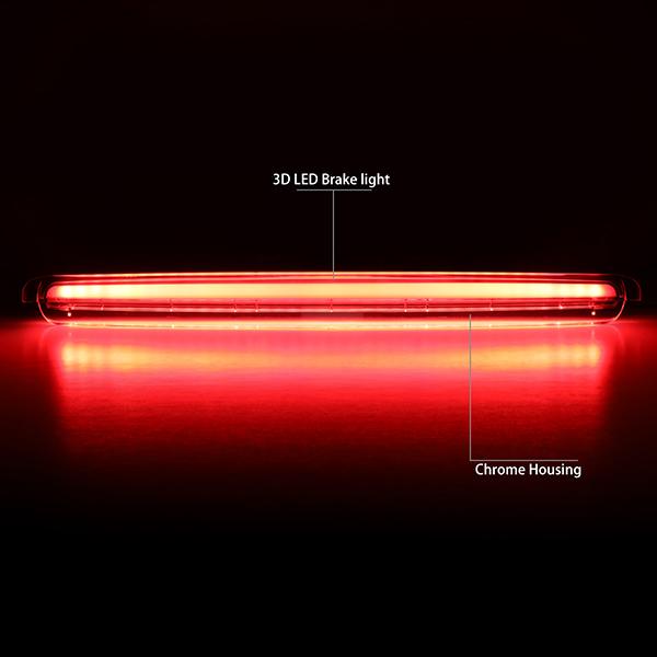 D-Motoring - 05-10 Scion tCThird Brake Light - 3D LED Bar - Clear Lens - Plug-n-Play - 2