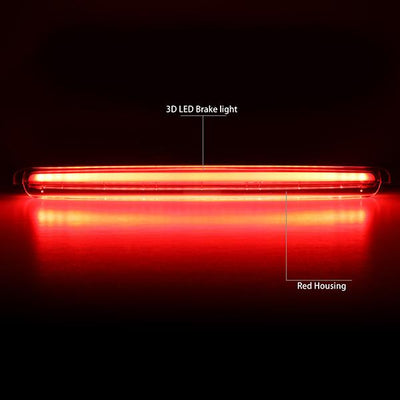 D-Motoring - 05-10 Scion tCThird Brake Light - 3D LED Bar - Red Lens - Plug-n-Play - 2