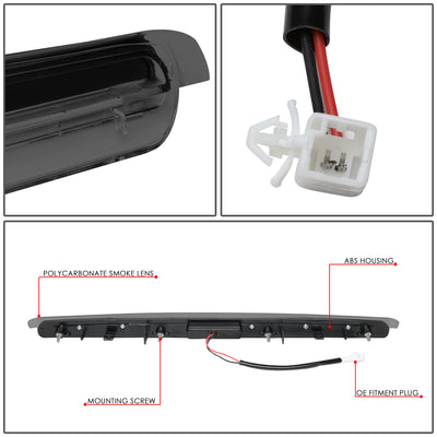 D-Motoring - Third Brake Light - LED - Smoked Lens - Plug-n-Play - 05-10 Scion tC - 4