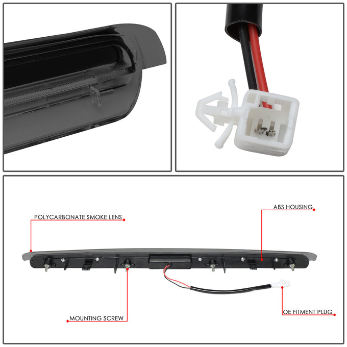 D-Motoring - Third Brake Light - LED - Smoked Lens - Plug-n-Play - 05-10 Scion tC - 4