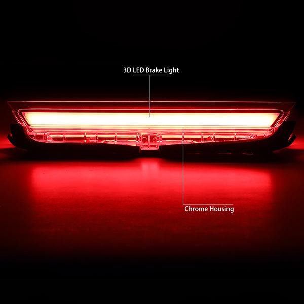 11-16 Scion tC Third Brake Light - 3D LED Bar - Clear Lens - Plug-n-Play - 2
