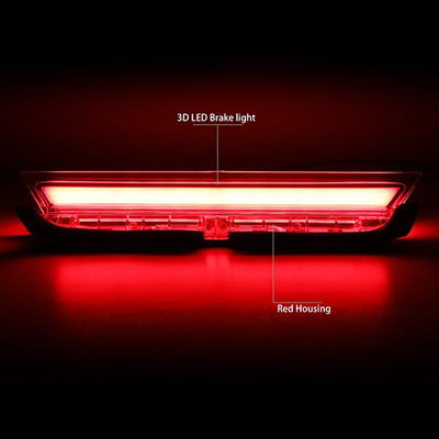 11-16 Scion tC Third Brake Light - 3D LED Bar - Red Lens - Plug-n-Play - 2