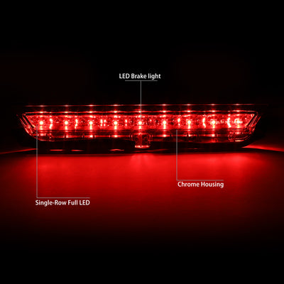 D-Motoring - Third Brake Light - LED - Chrome Housing - Plug-n-Play - 11-16 Scion tC - 2