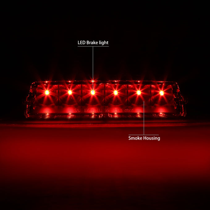 D-Motoring - Third Brake Light - LED - Black Housing - Smoked Lens - Plug-n-Play - 01-03 Toyota Highlander - 2