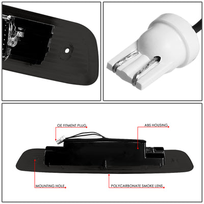 D-Motoring - Third Brake Light - LED - Black Housing - Smoked Lens - Plug-n-Play - 01-03 Toyota Highlander - 4