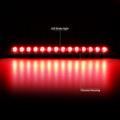D-Motoring - 98-07 Toyota Land CruiserThird Brake Lights - Full LED - Chrome Housing - Clear Lens - 2