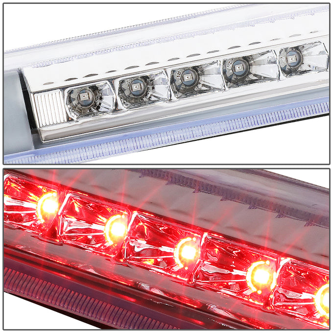 D-Motoring - 98-07 Toyota Land CruiserThird Brake Lights - Full LED - Chrome Housing - Clear Lens - 3