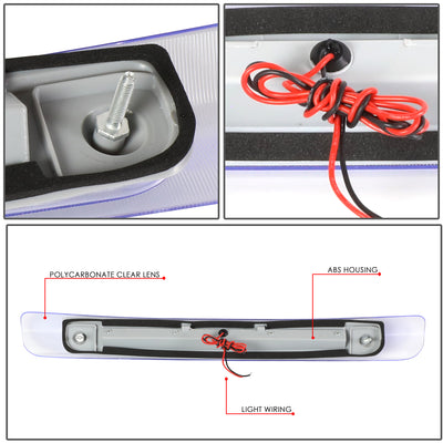 D-Motoring - 98-07 Toyota Land CruiserThird Brake Lights - Full LED - Chrome Housing - Clear Lens - 4