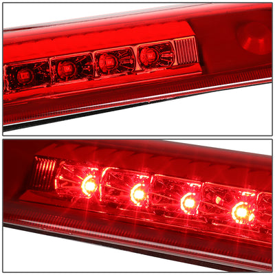 D-Motoring - 98-07 Toyota Land CruiserThird Brake Lights - Full LED - Red Housing - Red Lens - 3