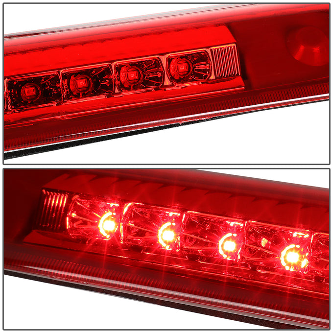 D-Motoring - 98-07 Toyota Land CruiserThird Brake Lights - Full LED - Red Housing - Red Lens - 3