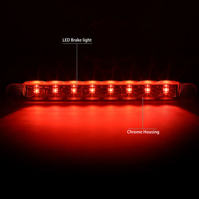 D-Motoring - Third Brake Light - LED - Chrome Housing - Plug-n-Play - Toyota Corolla / Highlander / RAV4 / Sequoia - 3