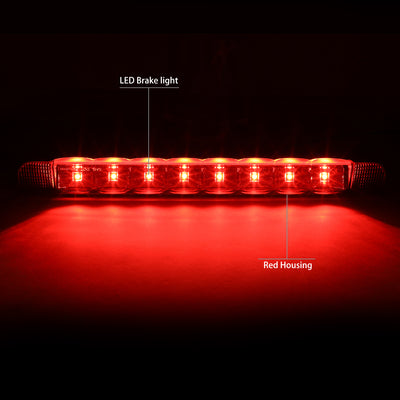 D-Motoring - Third Brake Light - LED - Red Lens - Plug-n-Play - Toyota Corolla / Highlander / RAV4 / Sequoia - 3
