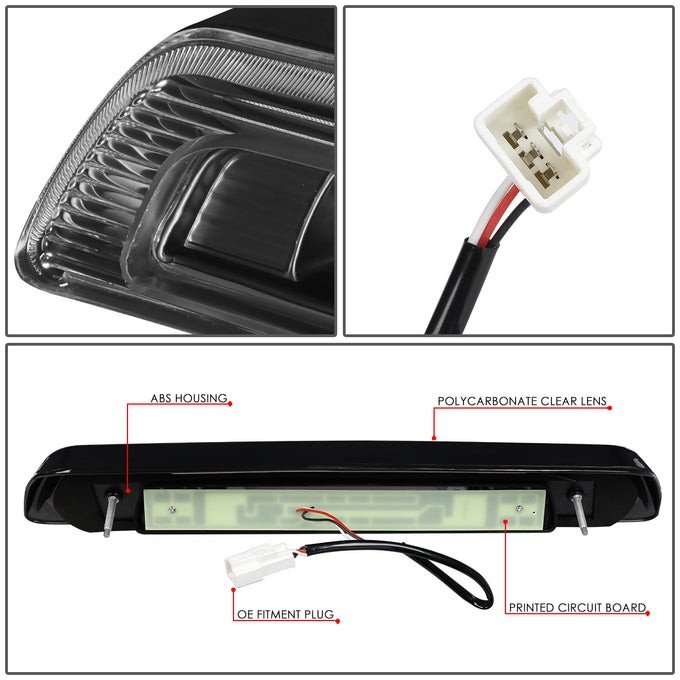 D-Motoring - Third Brake Light - 3D LED Bar - Black Housing - Plug-n-Play - 07-18 Toyota Tundra - 3
