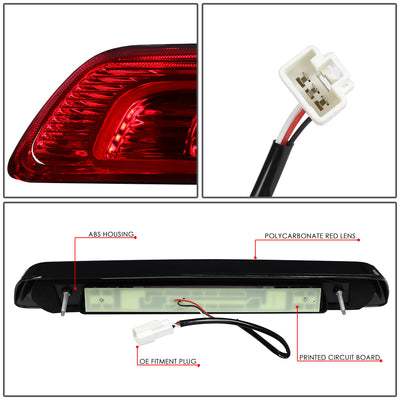 D-Motoring - Third Brake Light - 3D LED Bar - Red Lens - Plug-n-Play - 07-18 Toyota Tundra - 3