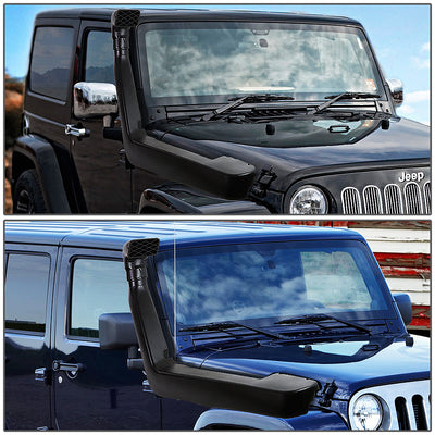 D-Motoring - Car Snorkel Tube - With Air Ram - Black - 07-11 Jeep Wrangler JK - 5