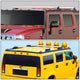 D-Motoring - Roof Rack Cross Bars - W/ Lock - OE Style - Aluminum - 03-09 Hummer H2 - 5