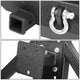 D-Motoring - Rear Bumper - Mid Width Style - With Hitch Receiver+D-Ring - 07-17 Jeep Wrangler - 4