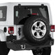 D-Motoring - Rear Bumper - Mid Width Style - With Hitch Receiver+D-Ring - 07-17 Jeep Wrangler - 1